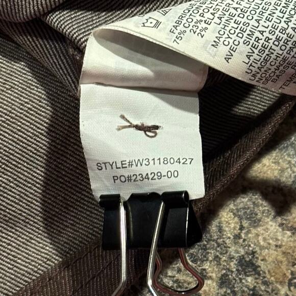 Prana Denim Skirt Kara Organic Y2K Cottage Academia 90s Grunge Button Brown 2 - Picture 4 of 5